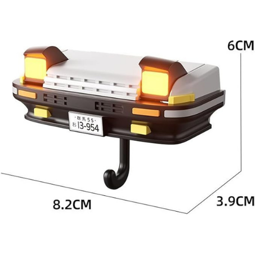 Portallaves de Pared Coche JDM con Luz AE86
